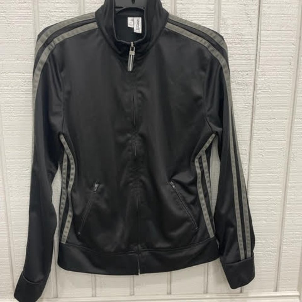 Black & Grey DT Tricot Warm Up Jacket Size M